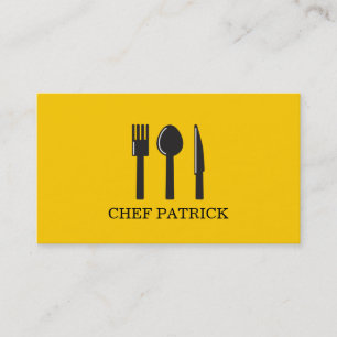Affärskortet Chef Catering Food Restaurant Visitkort