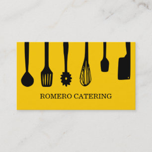 Affärskortet Chef Catering Food Restaurant Visitkort