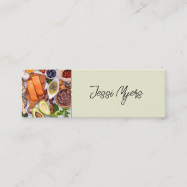 Affärskortet Chef/Foodie/Recipes/Social Media Mini Visitkort