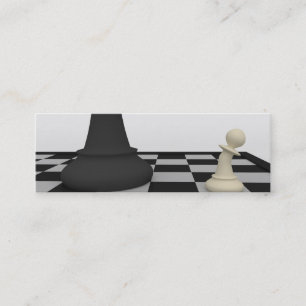 Affärskortet Chess-bokmärke Mini Visitkort