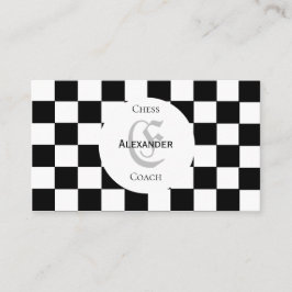 Affärskortet Chess Coach Classic Chessboard Visitkort