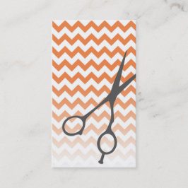 Affärskortet Chevron Shears Barber/Cosmetolog Visitkort