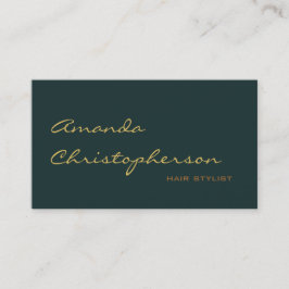Affärskortet chic Handskrift Script Hair Stylist Visitkort