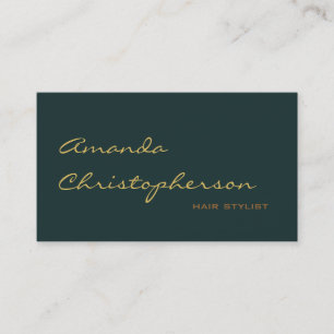 Affärskortet chic Handskrift Script Hair Stylist Visitkort