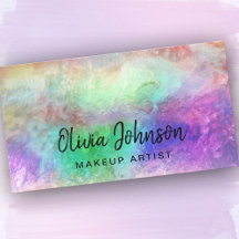 Affärskortet chic Holografik Opal Stone