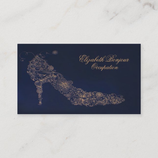 Affärskortet chic Shoe ~ Visitkort (Framsida)