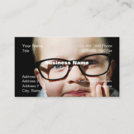 Affärskortet Child Wearing Glasses HAMbyWG Visitkort