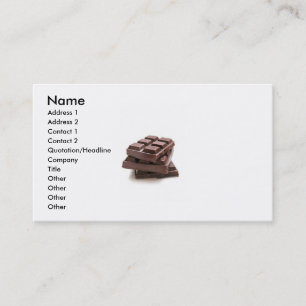 Affärskortet Chocolate Squares Visitkort
