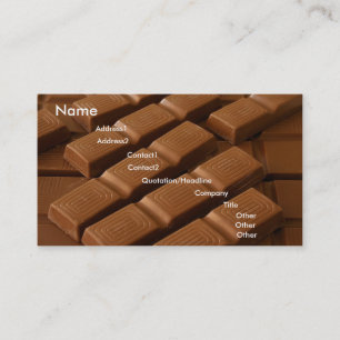 Affärskortet Chocolate Squares Visitkort