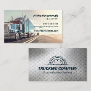 Affärskortet Chrome Semi Trucker Visitkort