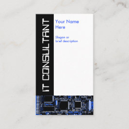 Affärskortet Circuit Blue 2 IT Consultant Visitkort