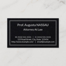 Affärskortet Classic Law Professionell Visitkort