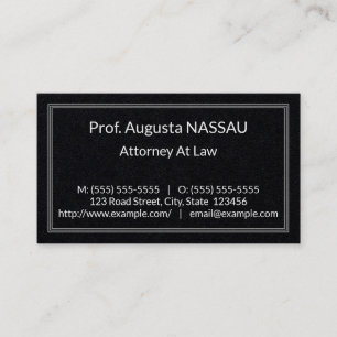 Affärskortet Classic Law Professionell Visitkort