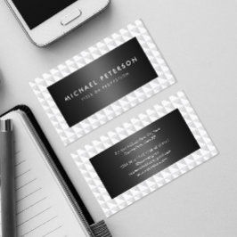 Affärskortet Classy Black and White Visitkort