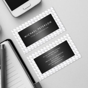 Affärskortet Classy Black and White Visitkort