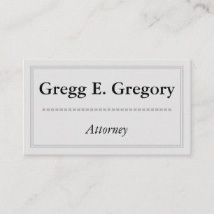 Affärskortet Classy & Elegant Attorney Visitkort