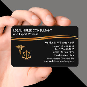 Affärskortet Classy Legal Nurse Practister Visitkort