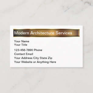 Affärskortet Classy Modern Architecture Services Visitkort