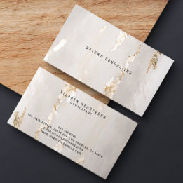 Affärskortet Classy Modern Gold Foil Visitkort