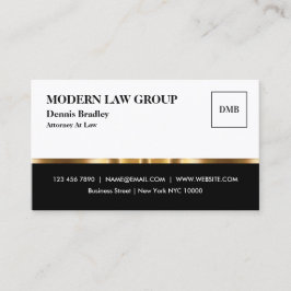 Affärskortet Classy Professionell Glossy Attorney Visitkort