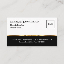 Affärskortet Classy Professionell Glossy Attorney Visitkort