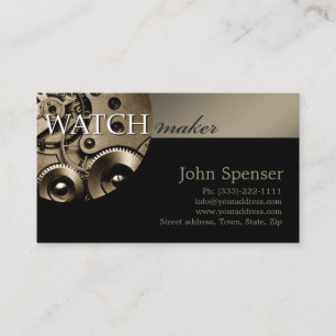 Affärskortet Classy Watchmaker Visitkort