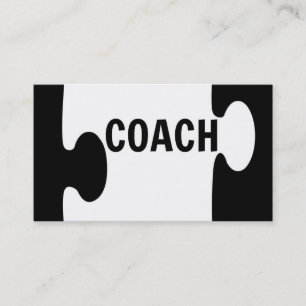 Affärskortet Coach Puzzle Biet Visitkort