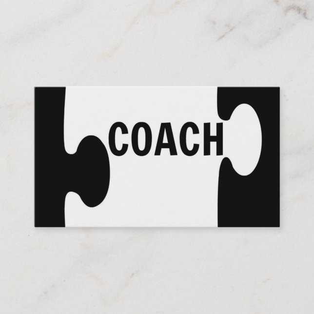 Affärskortet Coach Puzzle Biet Visitkort (Framsida)