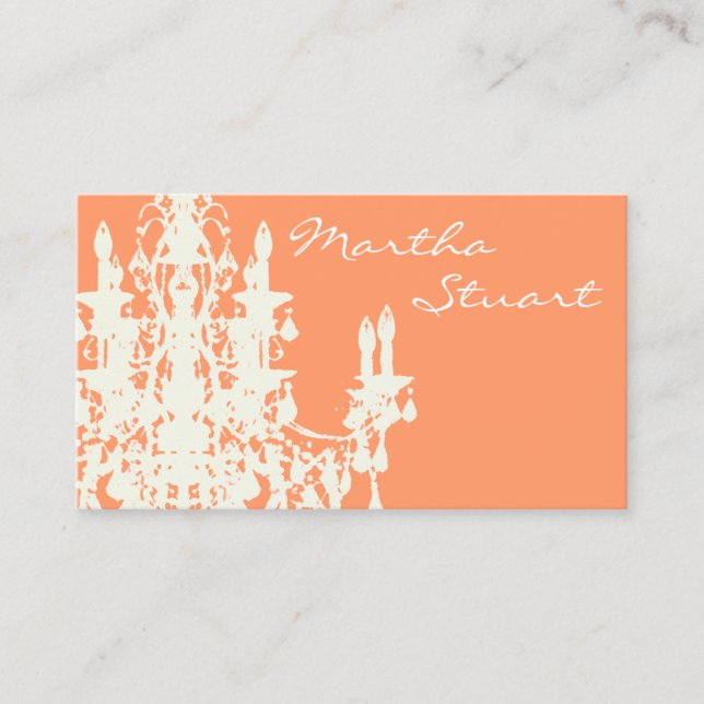 Affärskortet Coco Chandelier ~ Visitkort (Framsida)