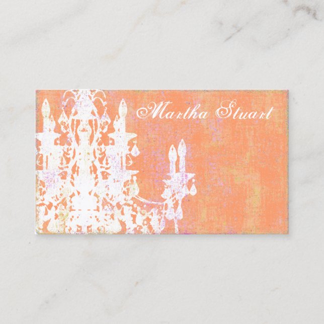 Affärskortet Coco Chandelier ~ Visitkort (Framsida)