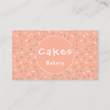 Affärskortet Colorful Cute Sprinkles Bakery