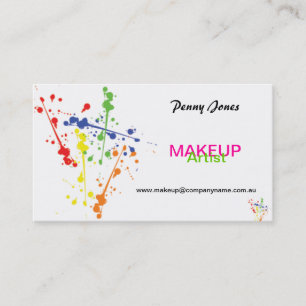 Affärskortet Colorful Makeup Artist Visitkort