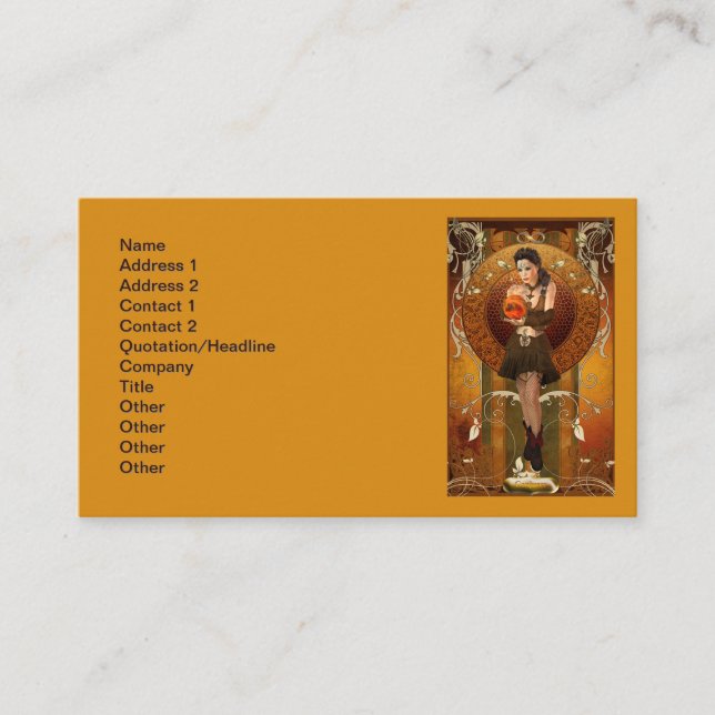 Affärskortet Conjurer Card Visitkort (Framsida)
