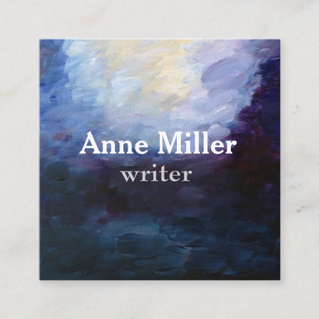 Affärskortet contemporary trends fyrkantigt visitkort (Framsida)