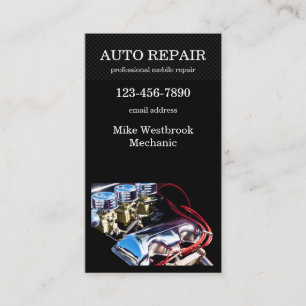 Affärskortet Coola Auto Reparation Service Visitkort