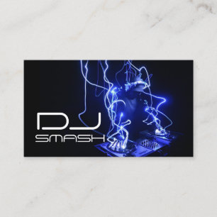 Affärskortet coola Blue DJ Music Visitkort