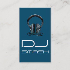 Affärskortet coola Blue DJ Music Visitkort