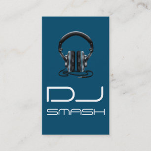 Affärskortet coola Blue DJ Music Visitkort