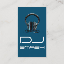 Affärskortet coola Blue DJ Music Visitkort