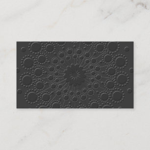 Affärskortet coola Faux Embossed Black Visitkort