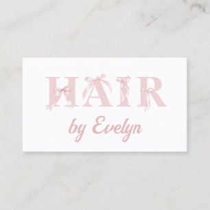 Affärskortet Coquette Hair QR-kod Visitkort