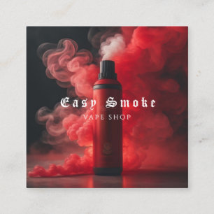 Affärskortet Corolful Smoke Vape Shop Fyrkantigt Visitkort