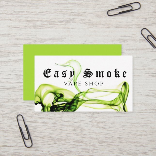 Affärskortet Corolful Smoke Vape Shop Visitkort (Fram/Back In Situ)