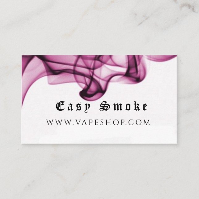 Affärskortet Corolful Smoke Vape Shop Visitkort (Framsida)