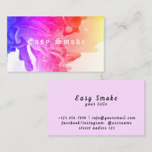Affärskortet Corolful Smoke Vape Shop Visitkort