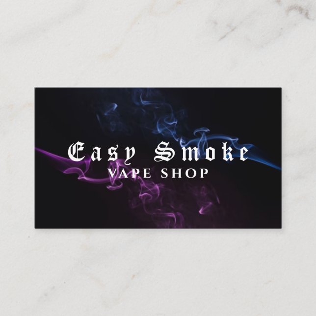 Affärskortet Corolful Smoke Vape Shop Visitkort (Framsida)