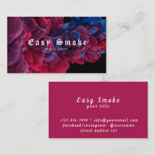 Affärskortet Corolful Smoke Vape Shop Visitkort