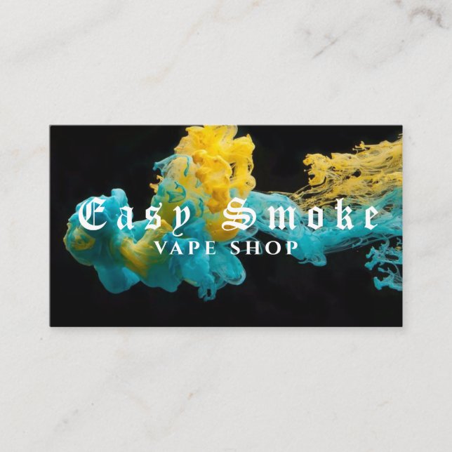 Affärskortet Corolful Smoke Vape Shop Visitkort (Framsida)