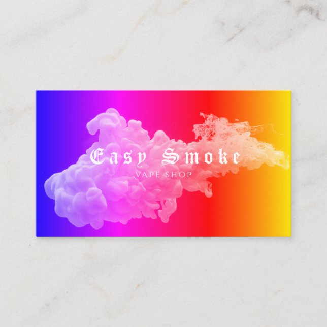 Affärskortet Corolful Smoke Vape Shop Visitkort (Framsida)