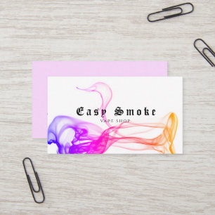 Affärskortet Corolful Smoke Vape Shop Visitkort